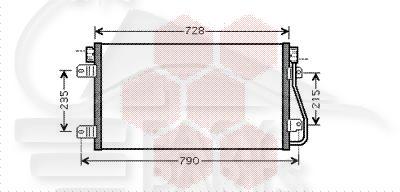 CONDENSEUR 1.9 DTI - 2.2 DCI 690 X 375 X 15 Pour RENAULT MASTER - RN091 11/97→10/03
