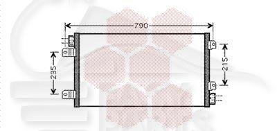 CONDENSEUR TT TYPES 694 X 381 X 16 Pour OPEL MOVANO - OP111 11/03→05/10