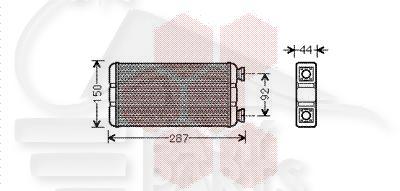 RADIA DE CHAUF TT TYPES 233 X 145 X 32 Pour OPEL MOVANO - OP111 11/03→05/10
