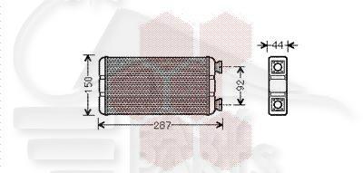 RADIA DE CHAUF TT TYPES 233 X 145 X 32 Pour OPEL MOVANO - OP111 01/04→12/09