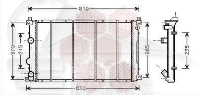 RADIA 1.9/2.2/2.5 CDTI A/CLIM 731 X 414 X 36 Pour OPEL MOVANO - OP111 01/04→12/09
