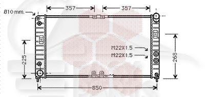 RADIA 3.0I BA 780 X 380 X 24 Pour OPEL SINTRA - OP135 10/96→