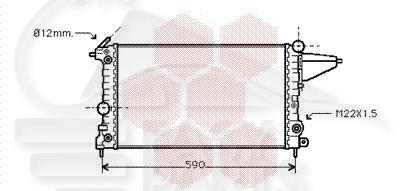 RADIA 1.4/1.6 BA 525 X 293 X 40 Pour OPEL VECTRA - OP150 08/88→10/92