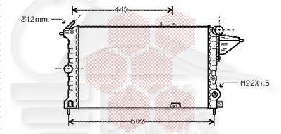 RADIA 1.6/1.8 /2.0 - 1.7 D A/CLIM BM 540 X 375 X 22 Pour OPEL VECTRA - OP151 11/92→10/95