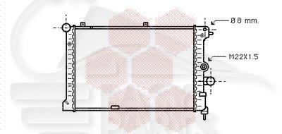 RADIA 1.7 TD 530 X 360 X 42 Pour OPEL VECTRA - OP151 11/92→10/95