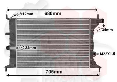 RADIA 1.6/1.8/2.0 S/CLIM BM 540 X 377 X 24 Pour OPEL VECTRA - OP152 11/95→02/99