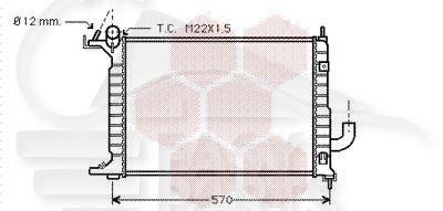 RADIA 1.7 TD S/CLIM BM 495 X 375 X 42 Pour OPEL VECTRA - OP152 11/95→02/99