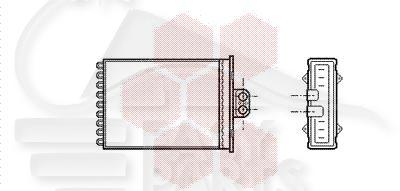 RADIA DE CHAUF TT TYPES S/CLIM AUTO 205 X 182 X 42 Pour OPEL VECTRA - OP153 03/99→05/02