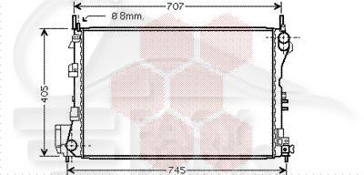 RADIA 2.2/3.2 A/CLIM - 2.0/2.2 DTI +/- CLIM BM 650 X 415 X 34 Pour OPEL VECTRA - OP155 09/05→