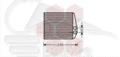 RADIA DE CHAUF TT TYPES 185 X 169 X 35 Pour OPEL VECTRA - OP155 09/05→