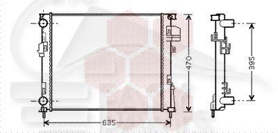 RADIA 2.0 ESS - 1.9 DI/DTI +/- CLIM 560 X 469 X 28 Pour OPEL VIVARO - OP140 07/01→09/06