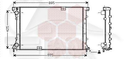 RADIA 2.5 DTI S/CLIM 781 X 470 X 18 Pour OPEL VIVARO - OP140 07/01→09/06