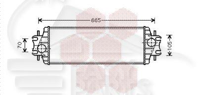 ECHANGEUR 1.9D/DTI - 2.5DTI 540 X 176 X 40 Pour NISSAN PRIMASTAR - NS290 01/01→10/06