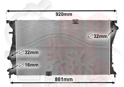 RADIA 2.0 CDTI 10/11→ 780 X 462 X 26 Pour NISSAN PRIMASTAR - NS291 11/06→