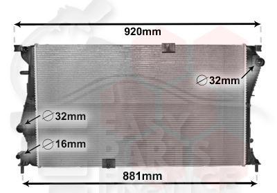 RADIA 2.0 CDTI 10/11→ 780 X 462 X 26 Pour NISSAN PRIMASTAR - NS291 02/07→