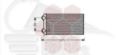 RADIA DE CHAUF TT TYPES M/VALEO 265 X 149 X 0 Pour NISSAN PRIMASTAR - NS291 02/07→