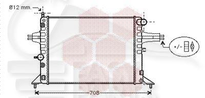 RADIA 1.6/1.8 S/CLIM BA 540 X 380 X 23 Pour OPEL ZAFIRA - OP180 04/99→08/05