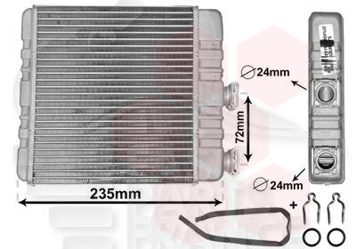 RADIA DE CHAUF TT TYPES A/CLIM 206 X 180 X 30 Pour OPEL ZAFIRA - OP180 04/99→08/05