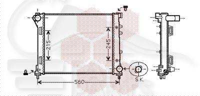 RADIA 1.3 MJTDF 480 X 395 X 27 Pour FIAT 500 - FT010 05/07→06/15