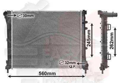 RADIA 0.9I S/48KW- 1.4I 16V -1.3 MJTDF 11/09→ 480 X 395 X 27 Pour FIAT 500 - FT010 05/07→06/15