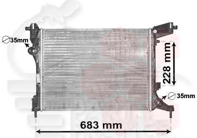 RADIA 1.4I 540 X 414 X 18 Pour FIAT 500 L - FT015 04/12→05/17