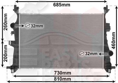RADIA 2.0D MULTIJET BM 620 X 395 X 27 Pour FIAT 500 X CITY LOOK - FT011 01/15→10/18