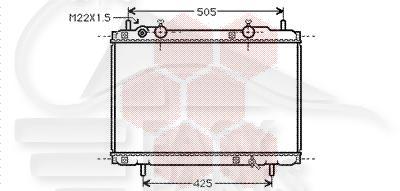 RADIA 1.4 12V - 2.0 20V A/CLIM 375 X 565 X 27 Pour FIAT BRAVA - FT030 09/95→12/01