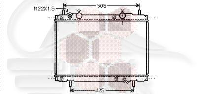 RADIA 1.4 12V - 2.0 20V A/CLIM 375 X 565 X 27 Pour FIAT BRAVA - FT030 09/95→12/02