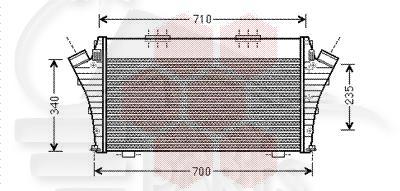 ECHANGEUR 2.4 MJTD BA 647 X 400 X 29 Pour FIAT CROMA - FT062 06/05→12/07