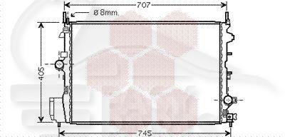 RADIA 1.9 MJTD BM 650 X 415 X 27 Pour FIAT CROMA - FT062 06/05→12/07