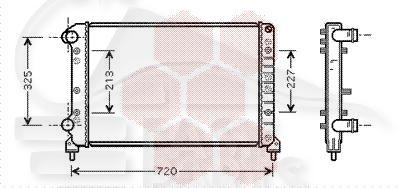 RADIA 1.2/1.4/1.6 - 1.9D/JTD → 04 650 X 415 X 32 Pour FIAT DOBLO - FT070 05/01→09/05