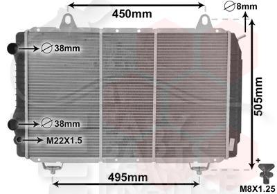 RADIA 1.9/2.5 D 05/85→ 1.9/2.5 TD 661 X 405 X 32 Pour CITROEN C25 - CT135 11/81→