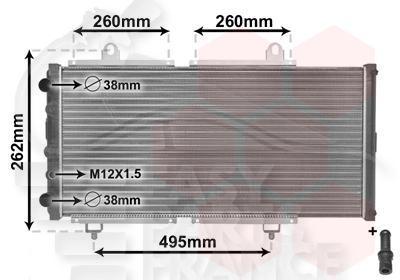 RADIA 2.5D →04/85 825 X 415 X 32 Pour PEUGEOT J5 - PG200 08/84→06/94