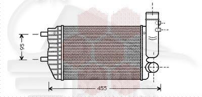 ECHANGEUR 1.9/2.5 TD 295 X 202 X 62 Pour FIAT DUCATO - FT081 10/94→12/01