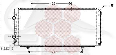 RADIA 2.5D/TD - 2.8 JTD A/CLIM BM 1000 X 418 X 33 Pour FIAT DUCATO - FT081 10/94→12/01