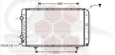 RADIA 1.9/2.5TD S/CLIM → 98 - 2.0I HD 700 X 418 X 23 Pour FIAT DUCATO - FT081 10/94→12/01