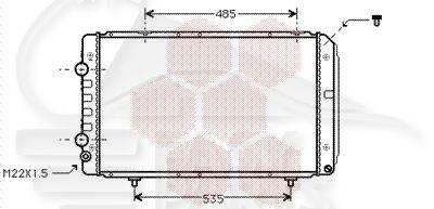 RADIA 1.9/2.5TD S/CLIM → 98 - 2.0I HD 700 X 418 X 23 Pour CITROEN JUMPER - CT171 07/99→12/01