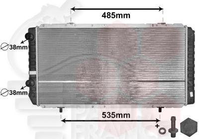 RADIA TT TYPES 790 X 412 X 29 Pour CITROEN JUMPER - CT172 01/02→06/06
