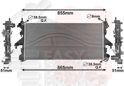 RADIA 2.0 JTD A/CLIM 780 X 376 X 40 Pour FIAT DUCATO - FT084 07/06→06/14