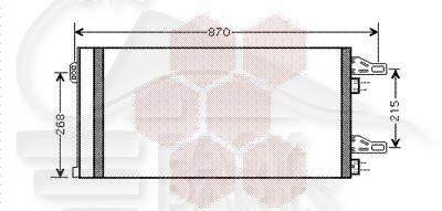 CONDENSEUR TT TYPES A/CLIM AR 710 X 371 X 16 Pour CITROEN JUMPER - CT173 07/06→06/14