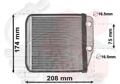 RADIA DE CHAUF TT TYPES AR 160 X 163 X 27 Pour CITROEN JUMPER - CT174 07/14→
