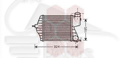 ECHANGEUR 1.9 JTD 193 X 207 X 64 Pour FIAT IDEA - FT110 11/03→