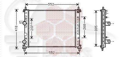 RADIA 1.6 M/DENSO 475 X 415 X 32 Pour FIAT MULTIPLA - FT131 09/04→