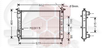 RADIA 1.7 TD 520 X 395 X 43 Pour FIAT PALIO - FT140 04/97→04/01