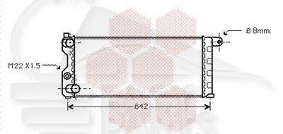 RADIA 4X4 580 X 248 X 34 Pour FIAT PANDA - FT150 01/86→08/03