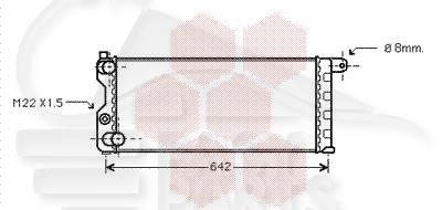 RADIA 4X4 580 X 248 X 34 Pour FIAT PANDA - FT150 01/86→08/03