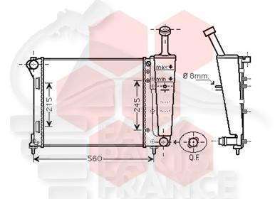 RADIA 1.2I 480 X 392 X 16 Pour FIAT PANDA - FT154 03/12→