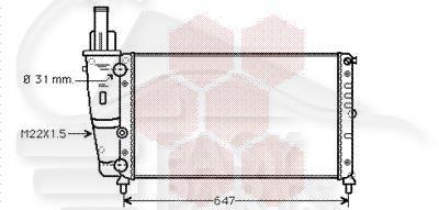 RADIA 1.6 S/CLIM 577 X 322 X 23 Pour FIAT PUNTO 3 PORTES - FT160 11/93→09/99