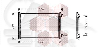 CONDENSEUR 1.9 JTD 488 X 312 X 18 Pour FIAT PUNTO 3 PORTES - FT162 06/03→