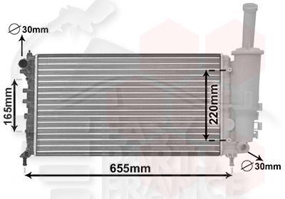 RADIA 1.2 8V/16V M/VALEO 580 X 317 X 18 Pour FIAT PUNTO 3 PORTES - FT162 04/03→